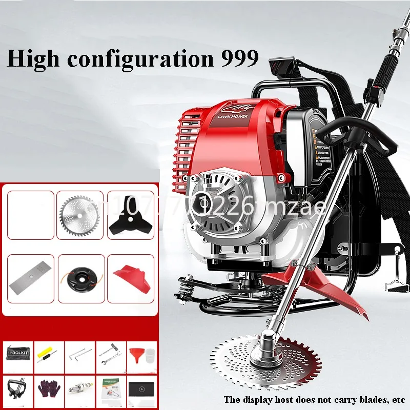 1.98kw Gasoline Agricultural Harvester Backpack Gasoline Four-Stroke Mowing Weeding Machine