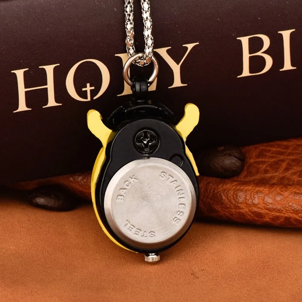 New Multi-color Ladybug Pocket Watch Lightweight with Chain Beetle Pocket Watch Quartz Pocket Watch