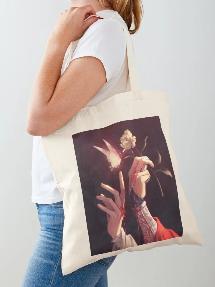 

TGCF Hualian Romantic Hand Flower Tote Bag tote bags men Canvas stote bag Large bags for women sac pour femme