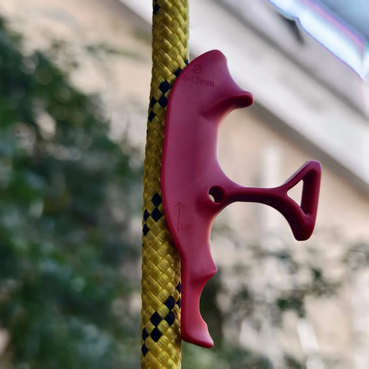 Rope Grab for Auxiliary Climbing, Compatible with 6mm–13mm Ropes, Compact & Lightweight