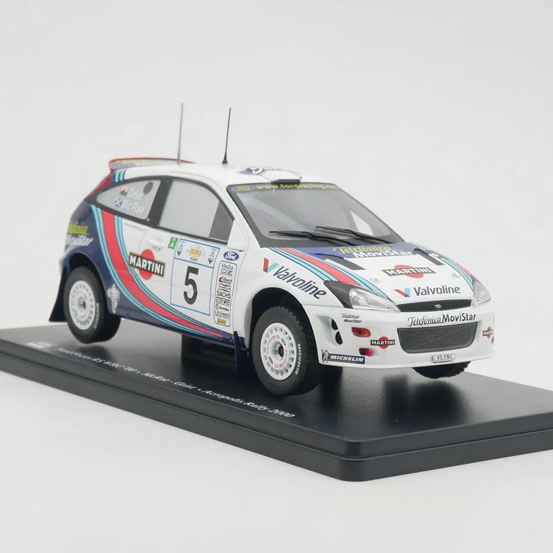 Ixo 1:24 Scale Diecast Alloy Ford Focus RS WRC 2000 Toys Cars Model Classics Adult Gifts Collectible Souvenir Static Display