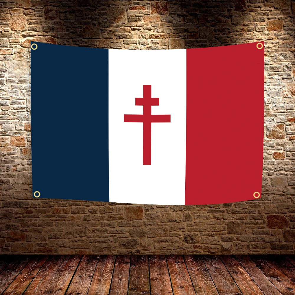 Free France 1940-1944 Flag 60X90CM 90X150cm High-Quality Durable Official Flag