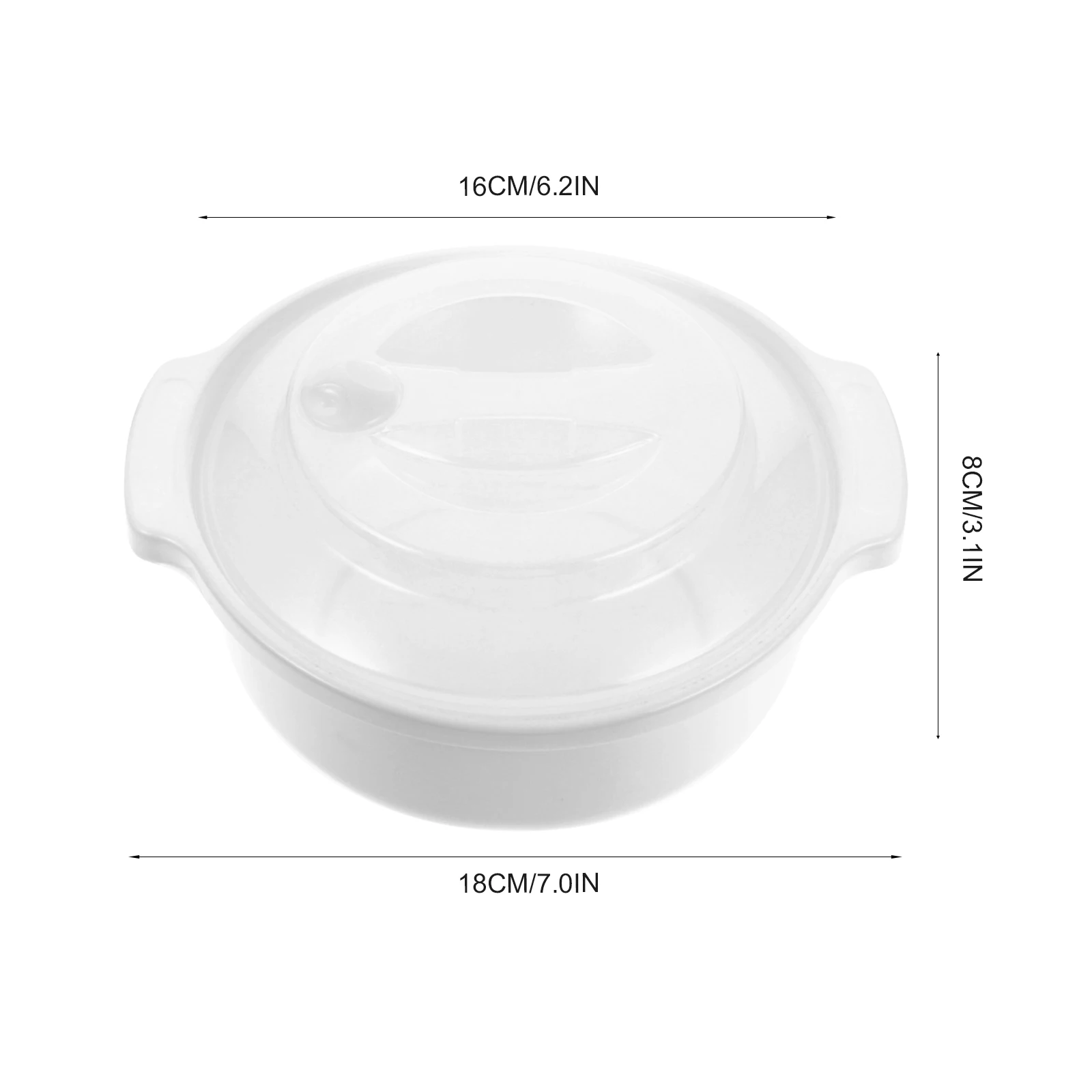 

1pc Microwave Steamer Utensils Heat Resistant Plastic Craft Bowl Kitchen Noodle Bowl Home Household Bowls For Cooking