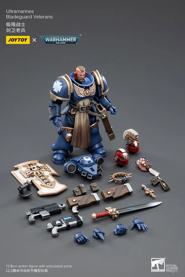 

【UA】JOYTOY Warhammer 40K Масштаб 1/18 Фигурки Ultramarines Bladeguard Veterans Модели Игрушки Подарки