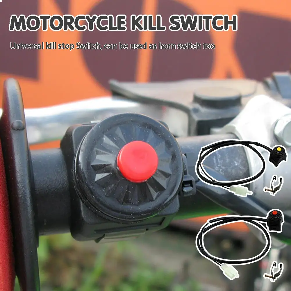 

Universal ATV Motorcycle Dual Sport Dirt Quad Start Accessories Kill Off Button Stop Motorbike Horn Switch U5I2