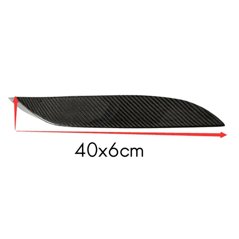 Tendência real de fibra de carbono amortecedor dianteiro lado divisor canards spoiler labial para bmw f80 m3 f82 f83 m4 2015-2018