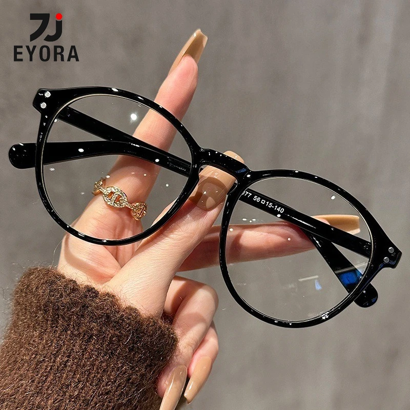 

EYORA Lightweight TR90 Reading Glasses for Women Oval Anti Blue Light Photochromic Glasses Optical Lenses with Prescription