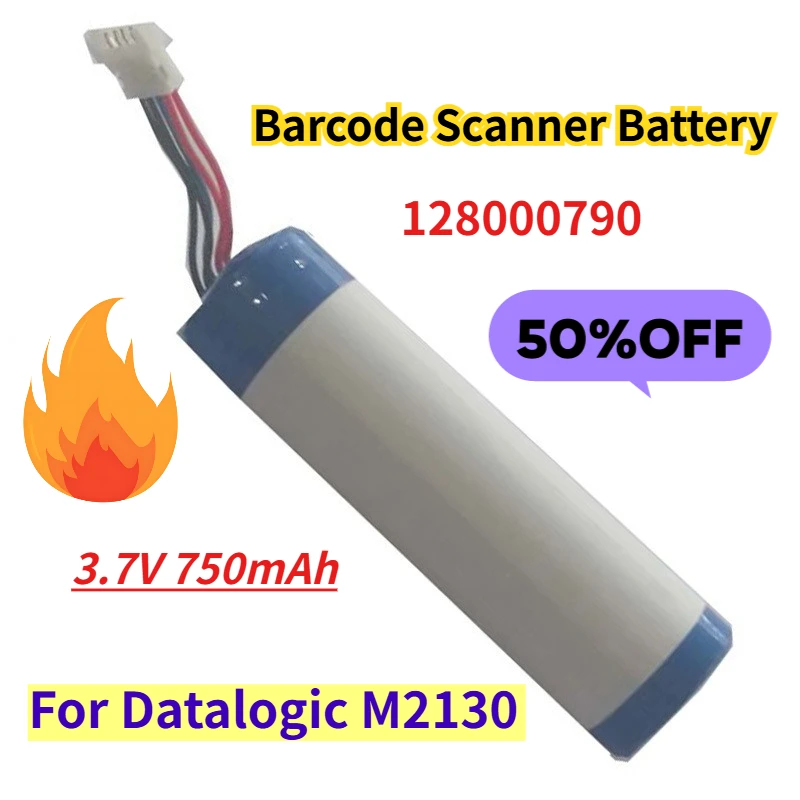 

3.7V 750mAh Barcode Scanner Battery 128000790 for Datalogic M2130