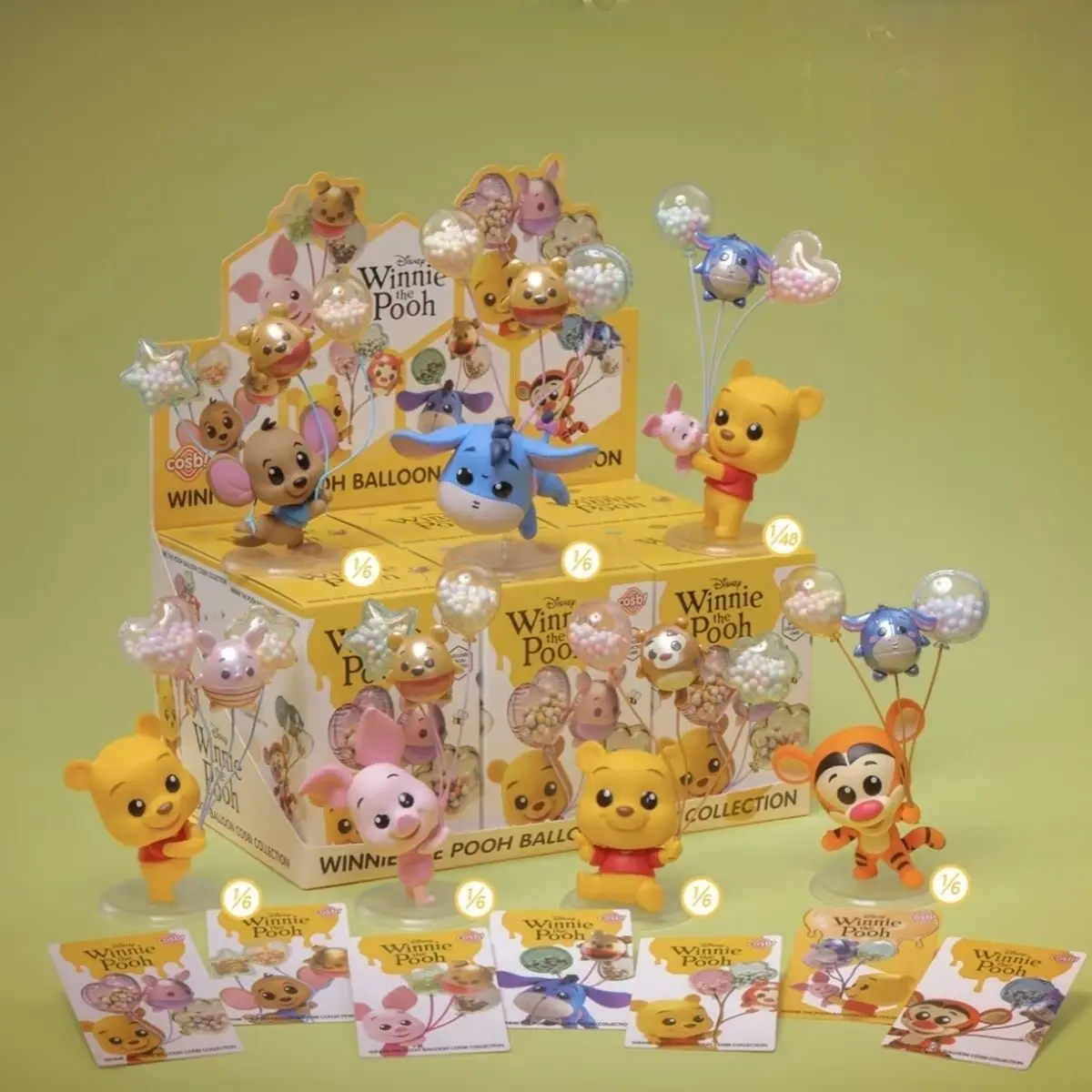 

Hot Toys Cosbi Disney Winnie The Pooh Balloon Party Mystery Blind Box Gifts Toy Model Anime Figures Collect Ornaments