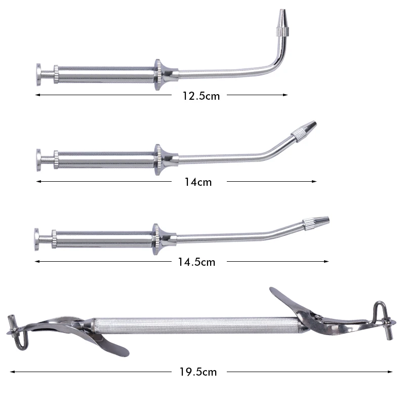 Dental Amalgam Carrier Syringes Curved Tip Double End Filling Delivery Tools Cavity Filling Restorative Dentistry Instrument