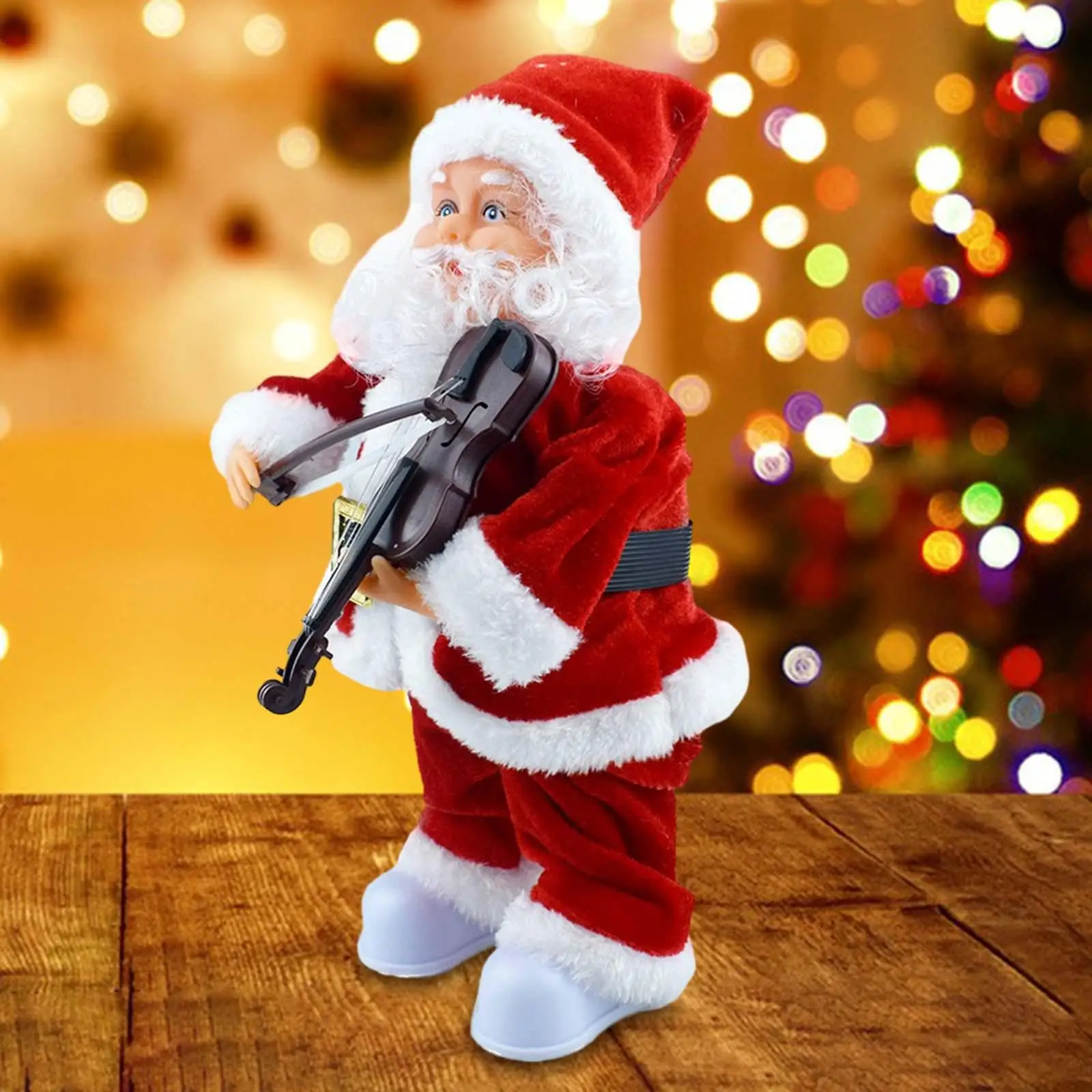 Electric Santa Toy The Violin Christmas Electric Santa Toys for Desktop