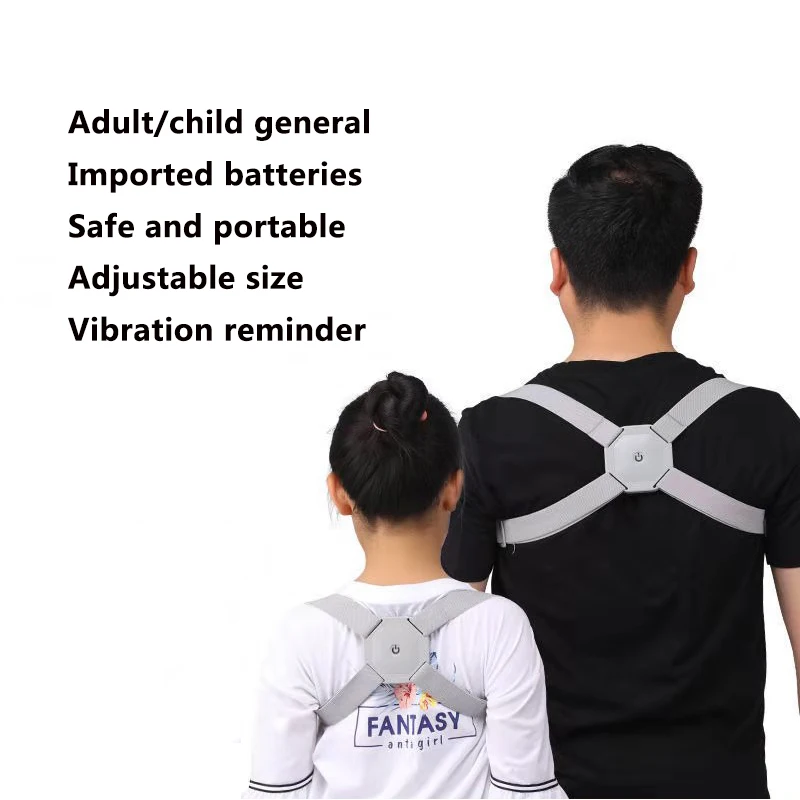 Adjustable Intelligent Posture Trainer Smart Posture Corrector Upper Back Brace Clavicle Support for Men and Women Pain Relief