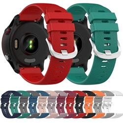 22mm 20mm 18mm Original Silicone Band For Garmin Forerunner 255 255S Music 245 55/Venu 2 Plus 2S/Vivoactive 4 3 4S Watch Strap