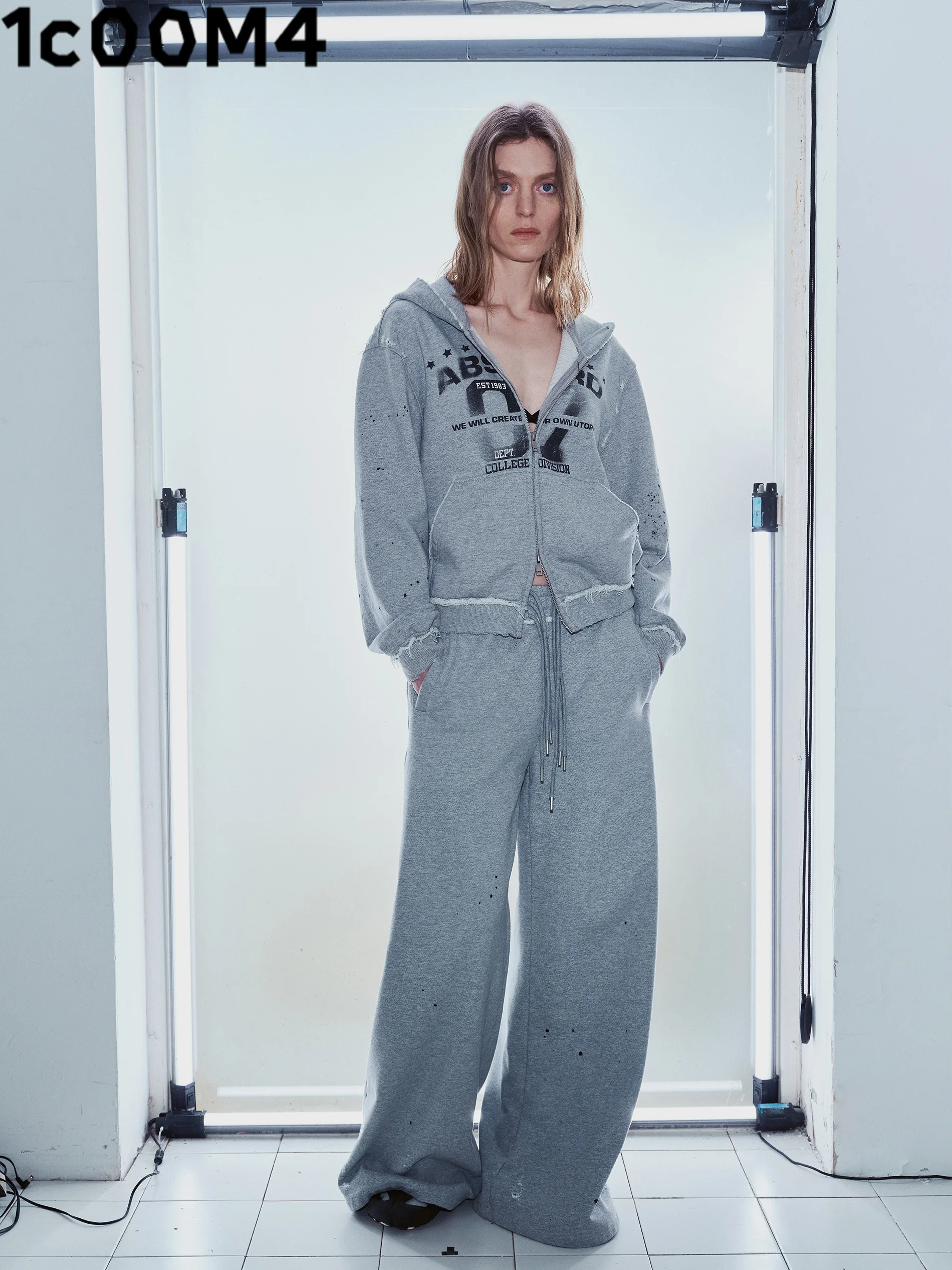 

Spring 2025 Women's Casual Original Design Sensation Two-Piece Set Loose Fit Versatile Comfortable Long Sve Hooded