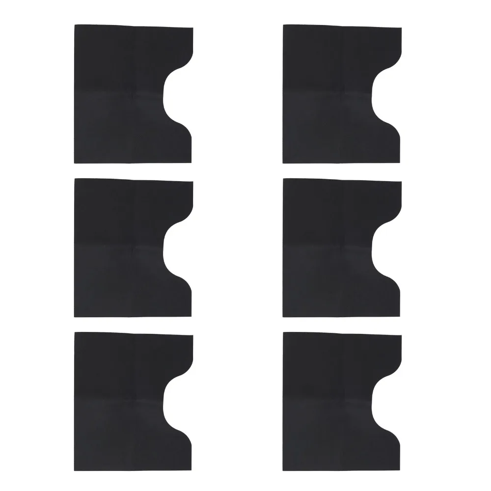 6 Pack Reusable U Shape Toilet Mat Absorbent Non Slip Toilet Rug Washable Dark Grey Toilet Floor Mat Home