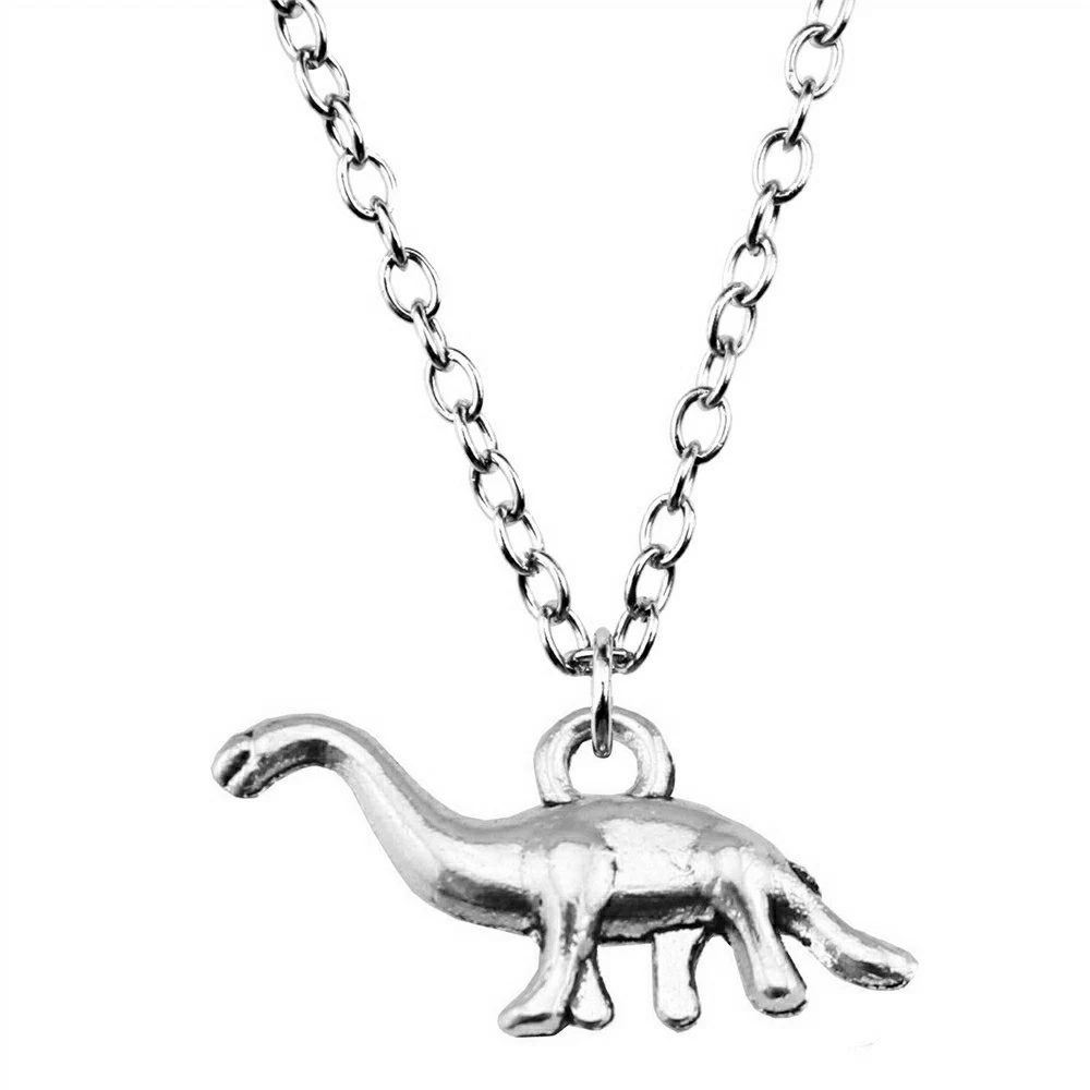 1pcs Vegetarian Dinosaurs Necklace For Women Components Jewelry Making Items Chain Length 43+5cm