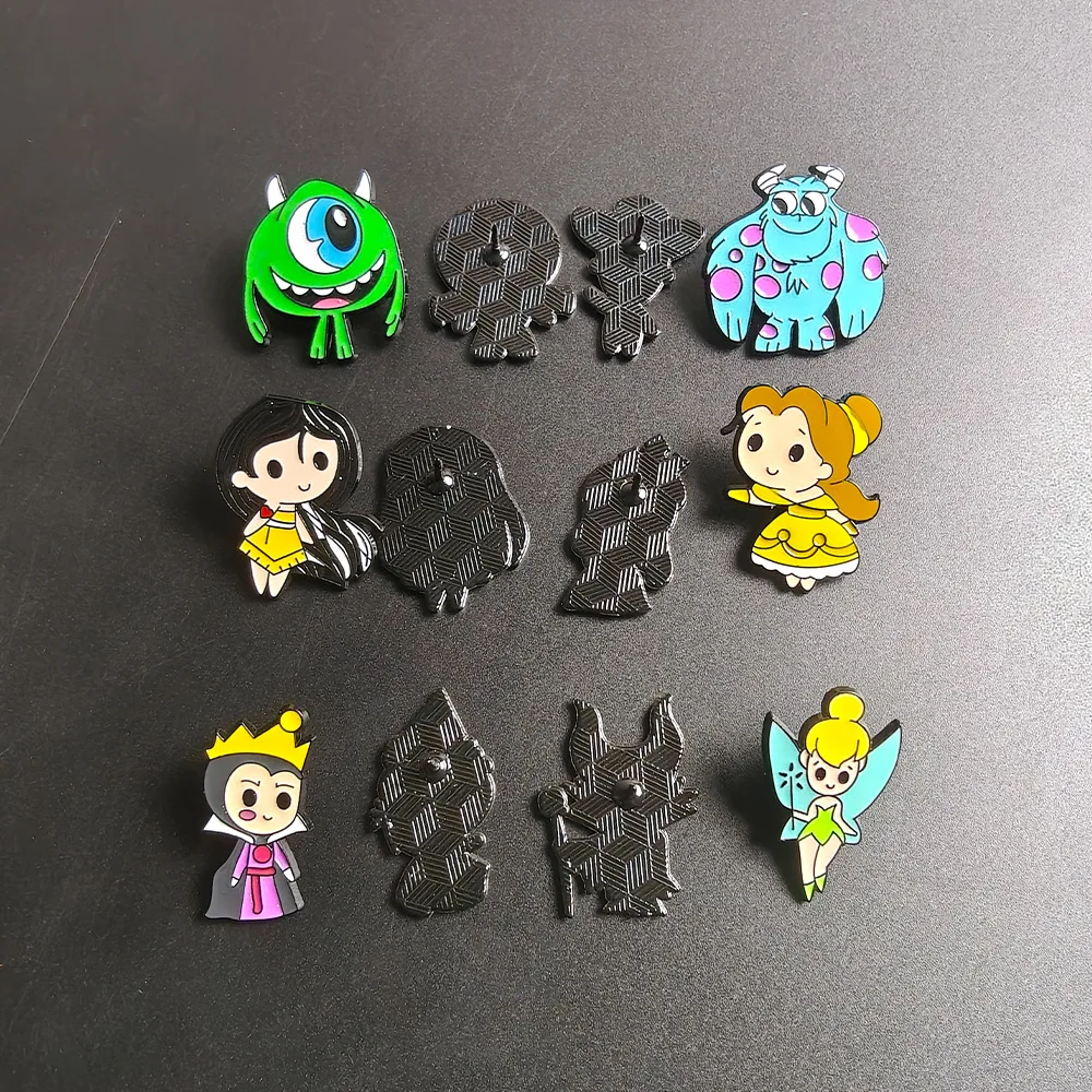 

Princess Series Metal Badge Lapel Pin Fashion Elegant Gift Beautiful Enamel Brooch for Clothing Backpack Decoration