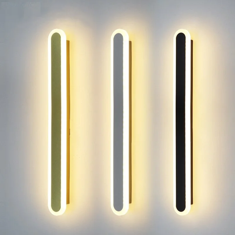 

Modern LED Line Wall Light Bedside Bedroom Living Room Background Long Wall Sconces Corridor Stair Balcony Lamp Home Decoration