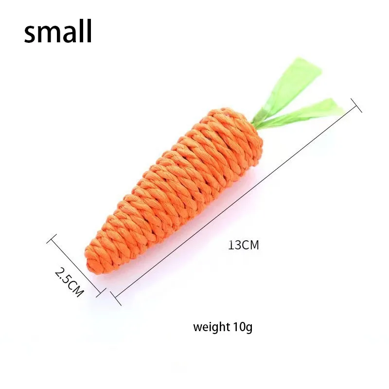 Interactive Carrot Cat Toy Chew Stick Anti-Bite Scratch Board Pet Training Cuddle Stick Durable Chew Toy for Kittens And Dogs