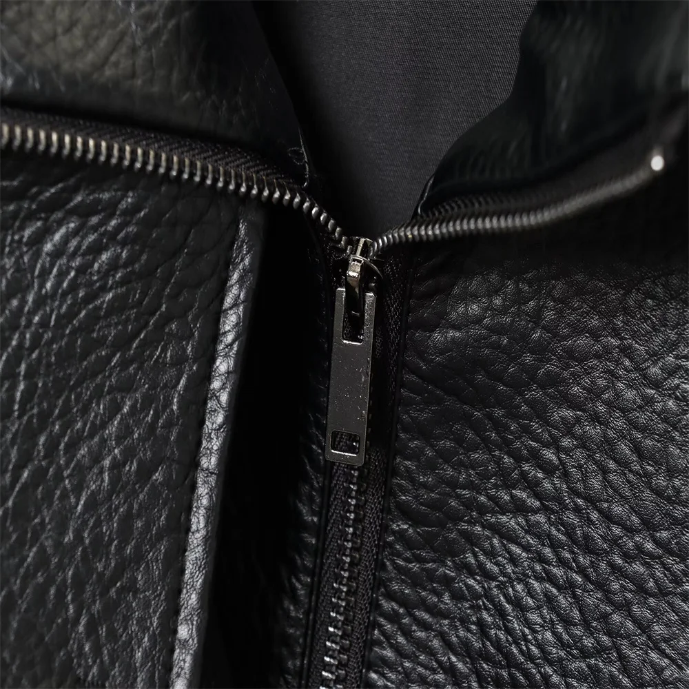 Veste d'automne en simili cuir pour femme, nouveau style moto, polyvalent, ample