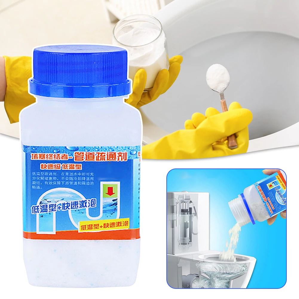 268g Powerful Sink Drain Cleaner High Efficiency Clog Remover Kitchen Sewer Power Pipe Channel Powder Cleaning Tools