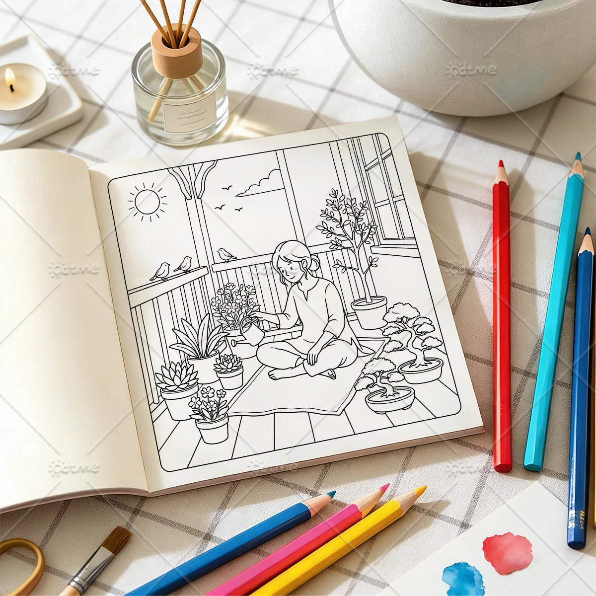 Книга-раскраска «Мирные момент – обзор и цена Adult Coloring Book Stress Relief