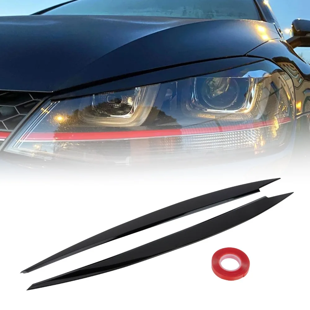 

Накладки на фары (реснички) для Volkswagen VW Golf 7 GTI MK7