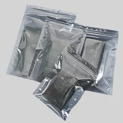 10Pcs Resealable Antistatic bag, Anti Static Shielding Bag, Selfsealing zipper Bag for Electronic Products, Computer Accessories