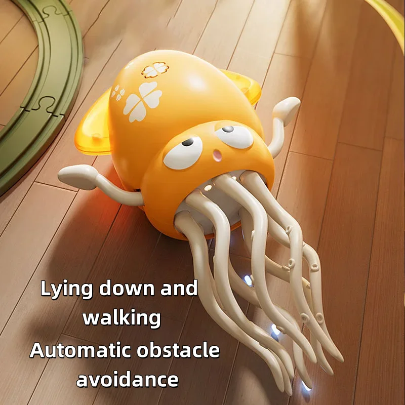 2025 الرقص الأخطبوط طفل ألعاب الحيوانات الأليفة الإلكترونية الكرتون التطوير التفاعلي تتحرك التعليم طفل لعبة هدية للأطفال