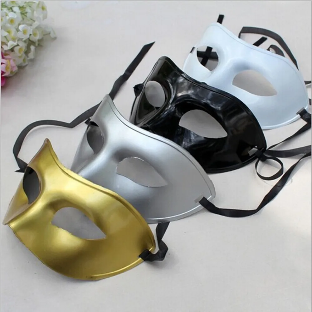 NEW Men's Half Face Spray Painted Mask Gentleman Jazz Performance Ball Maskwholesale 20pcs/lot