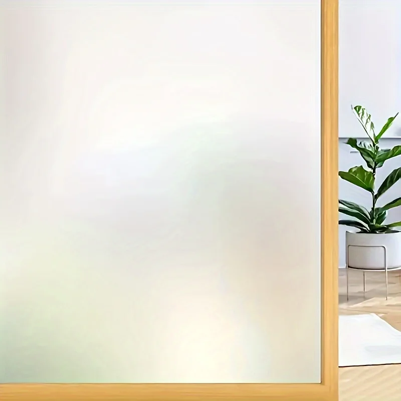 Frosted Privacy Window Film Static Cling Removable for Glass Door Office Living Room