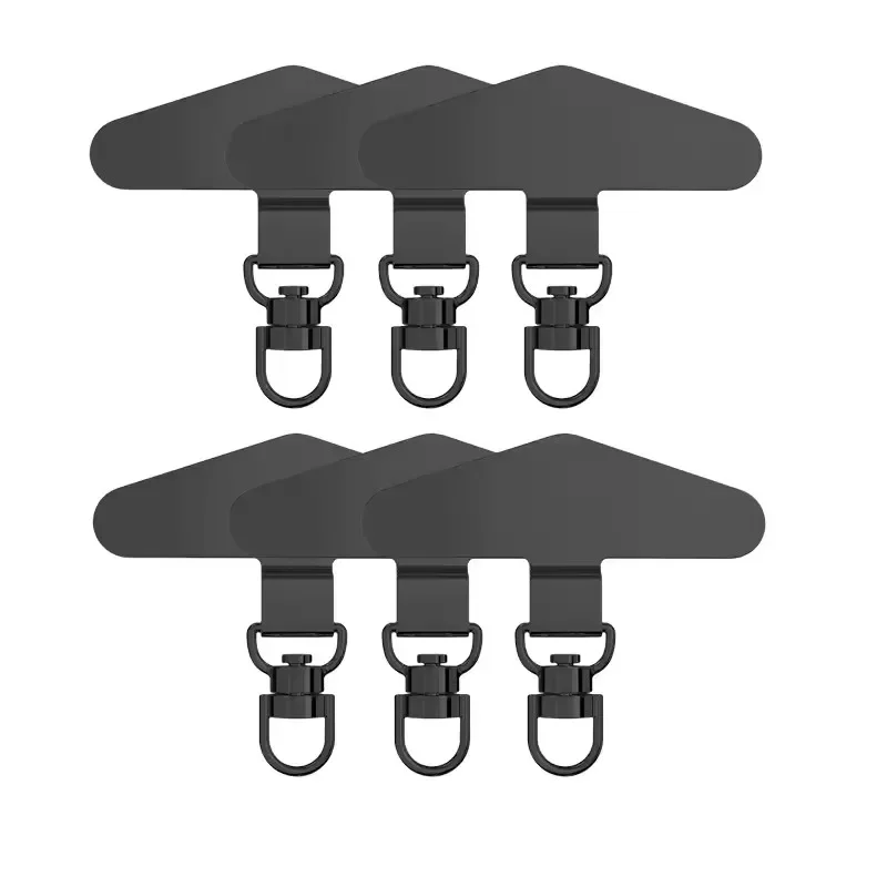 360 °   Rotatie Metaal Stalen Telefoon Tether Tab Mobiele telefoon Lanyard Patch Pakking Universele mobiele telefoon Lanyard Veiligheid Connector Stuk