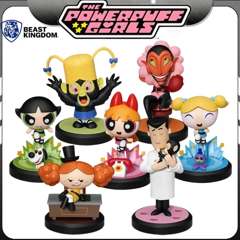 

Genuine Beast Kingdom MEA-088 Mini Egg Attack The Powerpuff Girls 6+1 Set Collectible PVC Figure Model Ornaments
