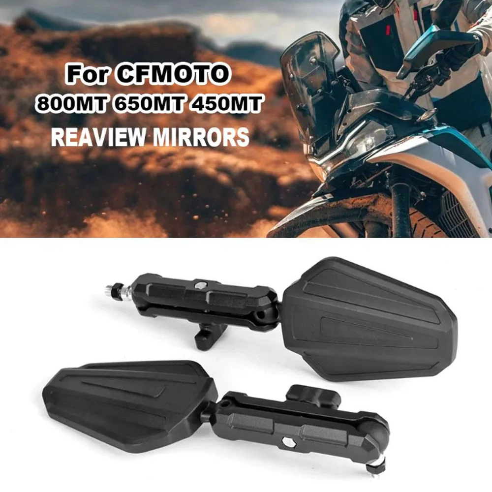 

For CFMOTO 800MT 650MT 450MT Motorcycle Foldable Rearview Mirrors Side rear view mirror a pair accessories