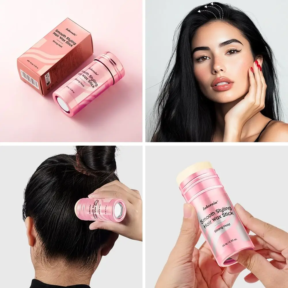 

Воск для сломанных волос для женщин и детей, стойкая фиксация помады, контроль вьющихся волос, воск для укладки натуральных париков