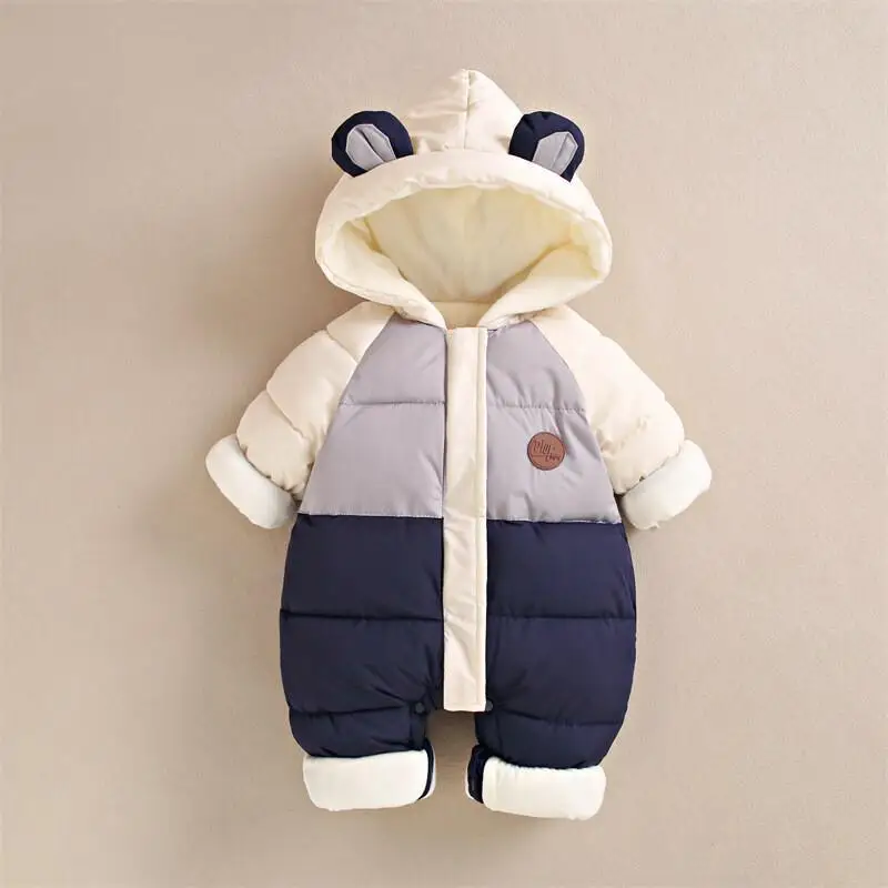 

Autumn Winter Newborn Bodysuit Cute Cartoon Boys Girls Onesie Thicken Warm Loungewear Baby Outdoor Clothing New Baby Coat