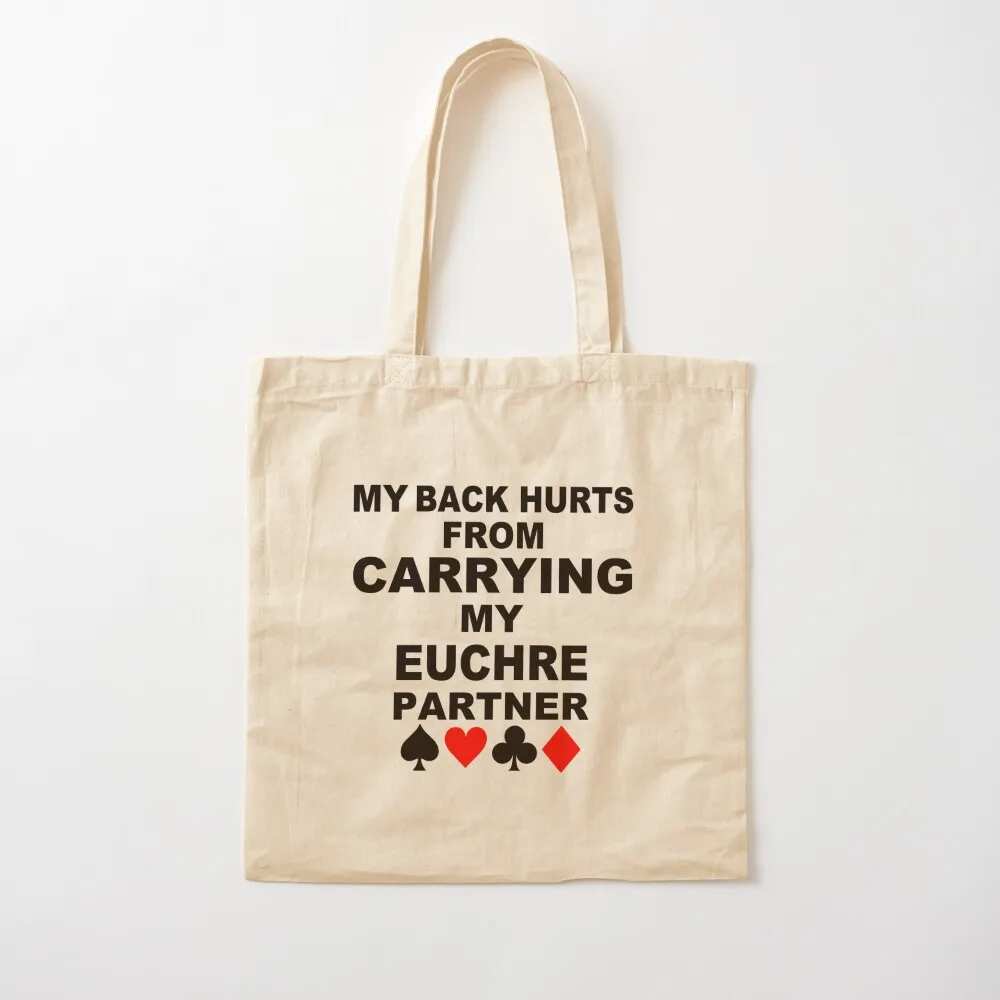 

Euchre Partner, Euchre Player, Card Game Tote Bag eco pack the tote bag tote bag custom Handbags women