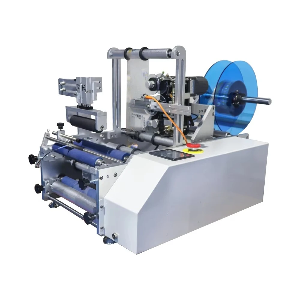 Semi Automatic Round Bottle Labeling Machine Beer Bottle Labeling Machine Semi Automatic Roll Sticker Label Applicator