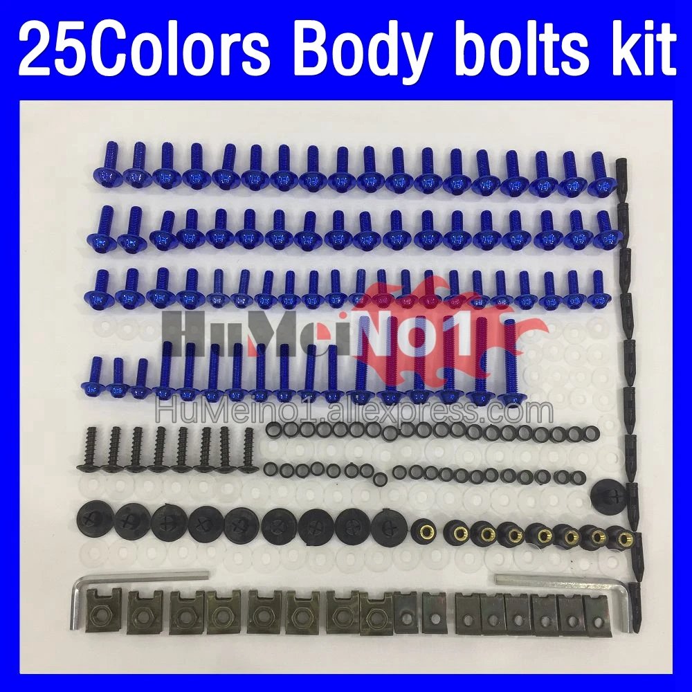 268ps Fairing bolts full screw kit For SUZUKI GSXR750 GSXR600 GSXR 600 750 96 97 98 00 1996 1997 1998 2000 Body bolt screws Nuts