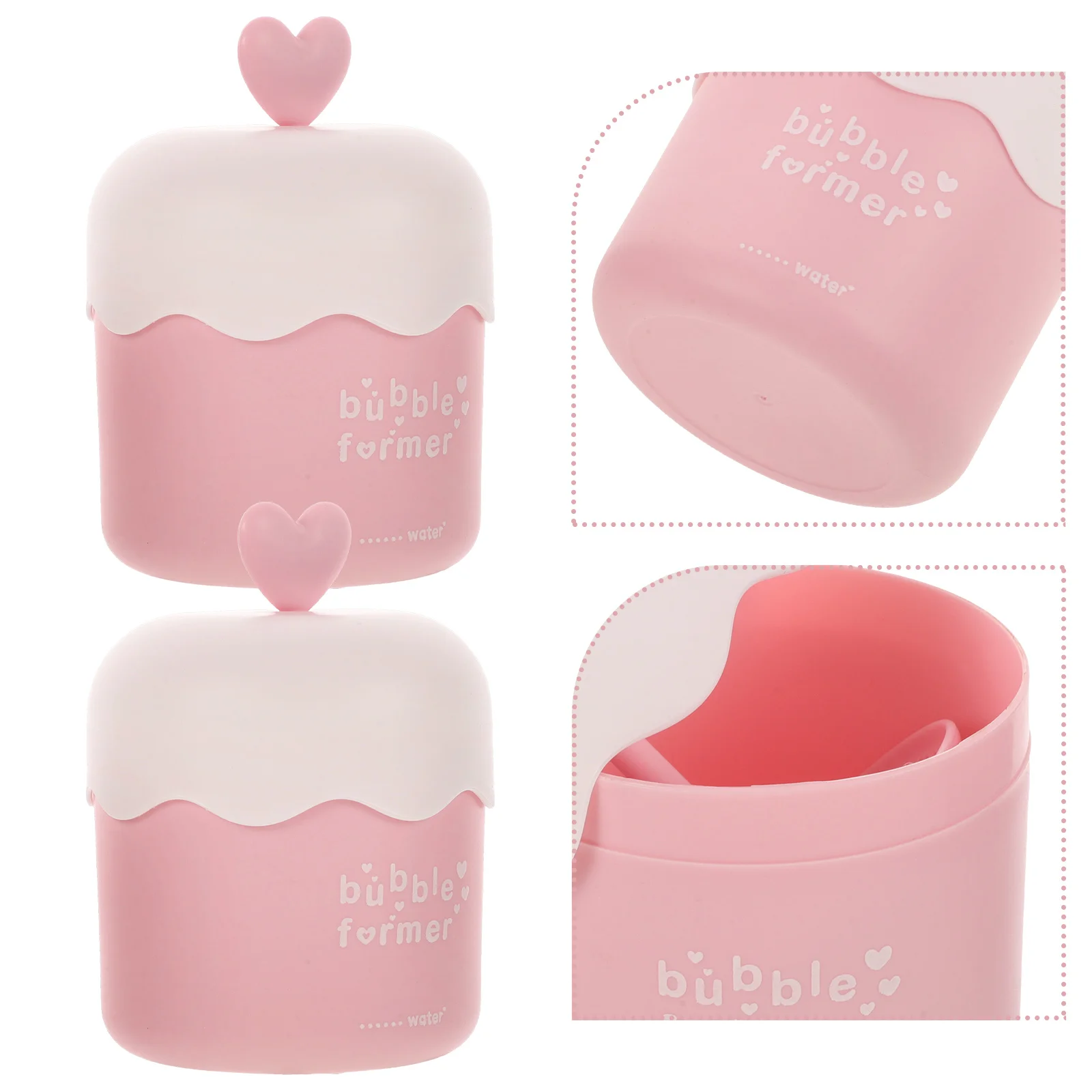 2 ชิ้น Bubbler ล้างหน้า Maker โฟมถ้วยสําหรับพลาสติก Facial Cleanser Dispenser