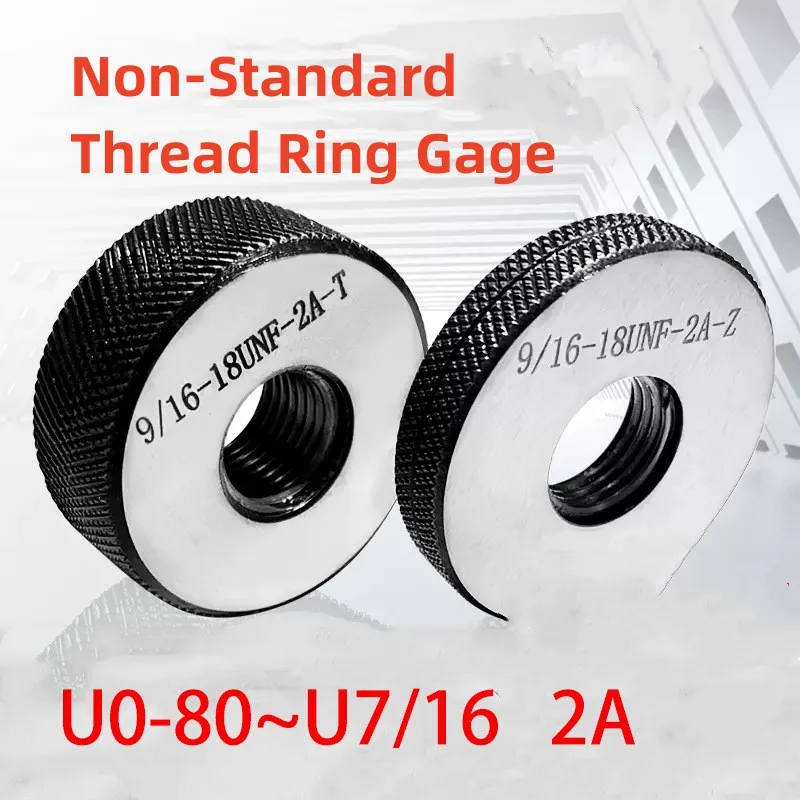 1SET(1*GO+1*NOGO) American Non-Standard Metric Fine Tooth Thread Ring Gauge Accuracy 2A UNC/F/EF/S 6-32-1/4 5/16-28 10-24  0-80