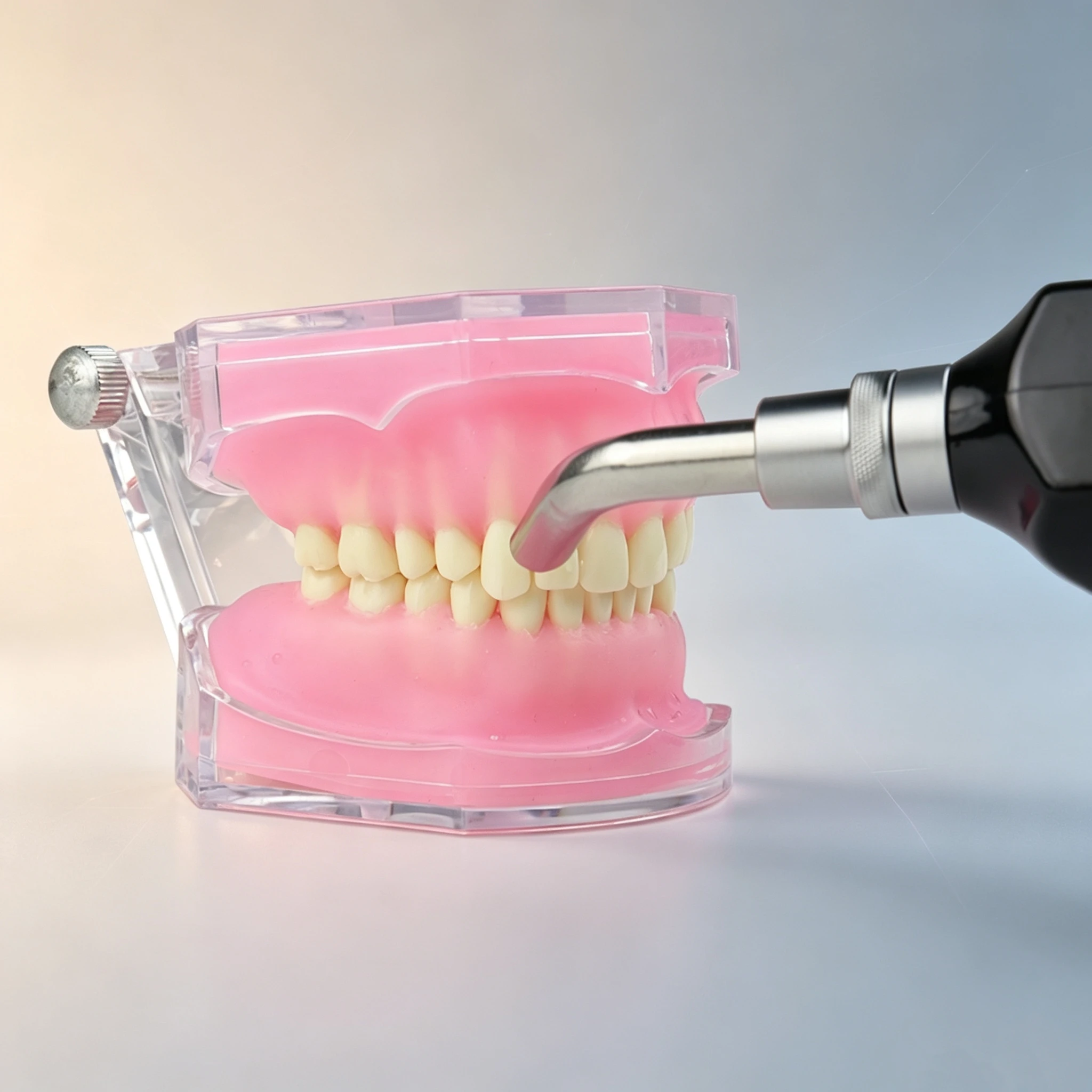 VVDental Tooth Dryer Tooth Surface Dental Lab Cold Air Teeth Dryer Drying Machine with LED Light and Autoclavable Nozzles Tools