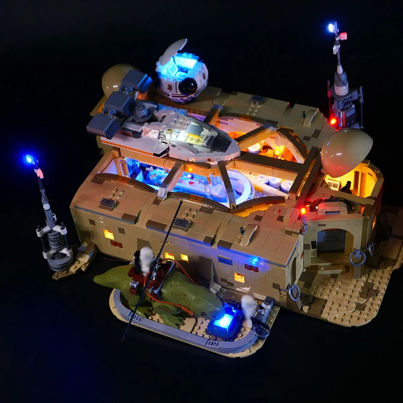 LED Light Set For 75290 Mos Eisley Cantina compatible 60016 (Only LED Light, NOT Include The Model Bricks)