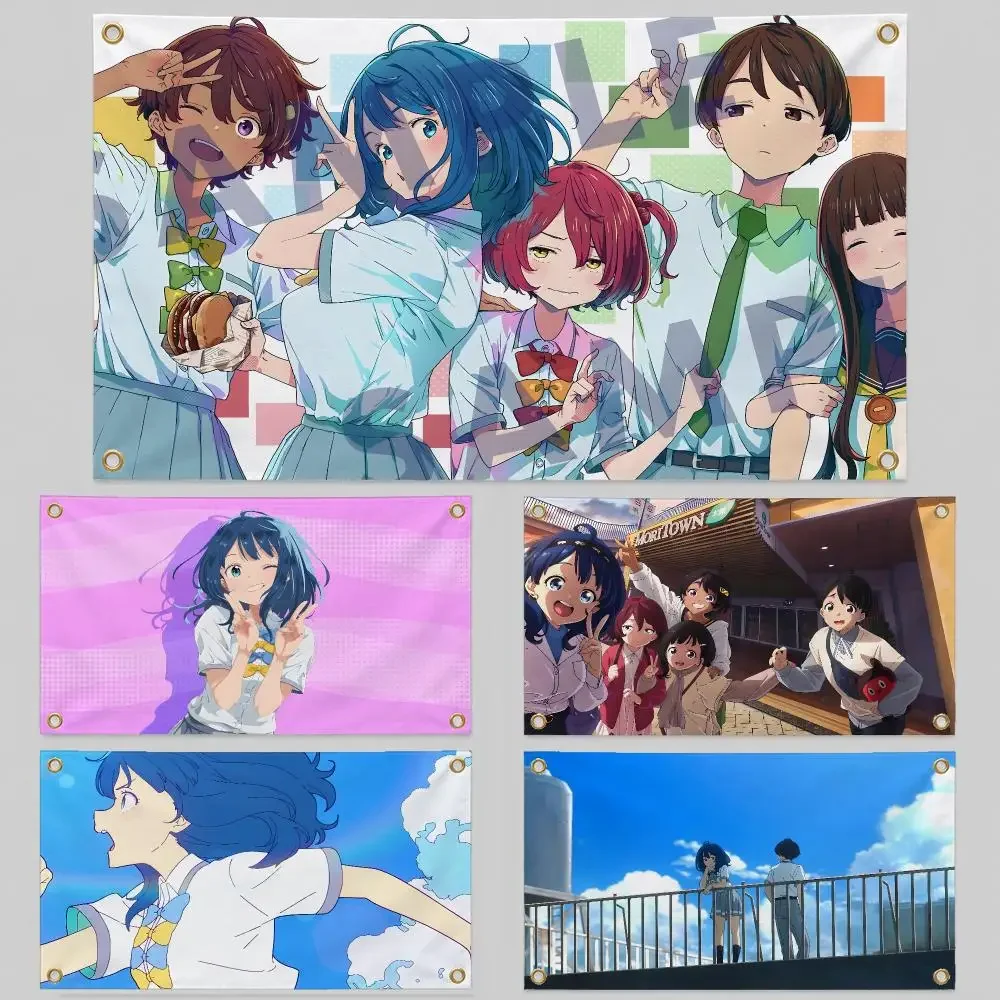 Anime Too Many Losing Heroines! Makeine Flags Wall Hanging Background Flag Wall Decor Banners for Outdoor Bedroom Dorm Room
