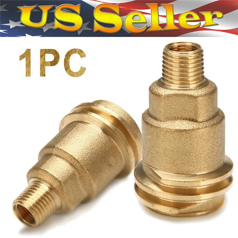 

Brass Pipe Thread Adapter QCC1 Nut Propane Gas Fitting Hose Adapter with 1/4Inch Male Pipe Thread Propane Quick Connect Fittings