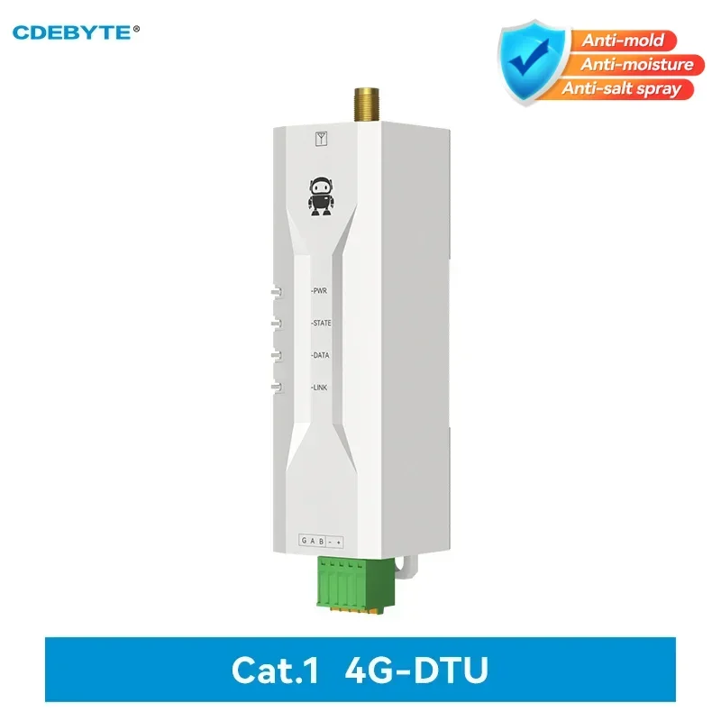

4G Cat1 RS485 CDEBYTE E840-DTU(EC05-485)E Transparent Transmission MQTT Modbus TCP to RTU Small Size Modem 2-Way Socket Link