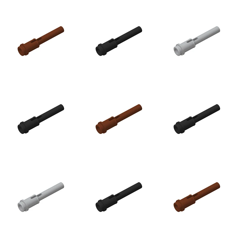 

100pcs 61184 Pin 1/2 2L Bar Extension Flick Missile Brick Collections Modular Toy For Technical MOC DIY Building Block Compat