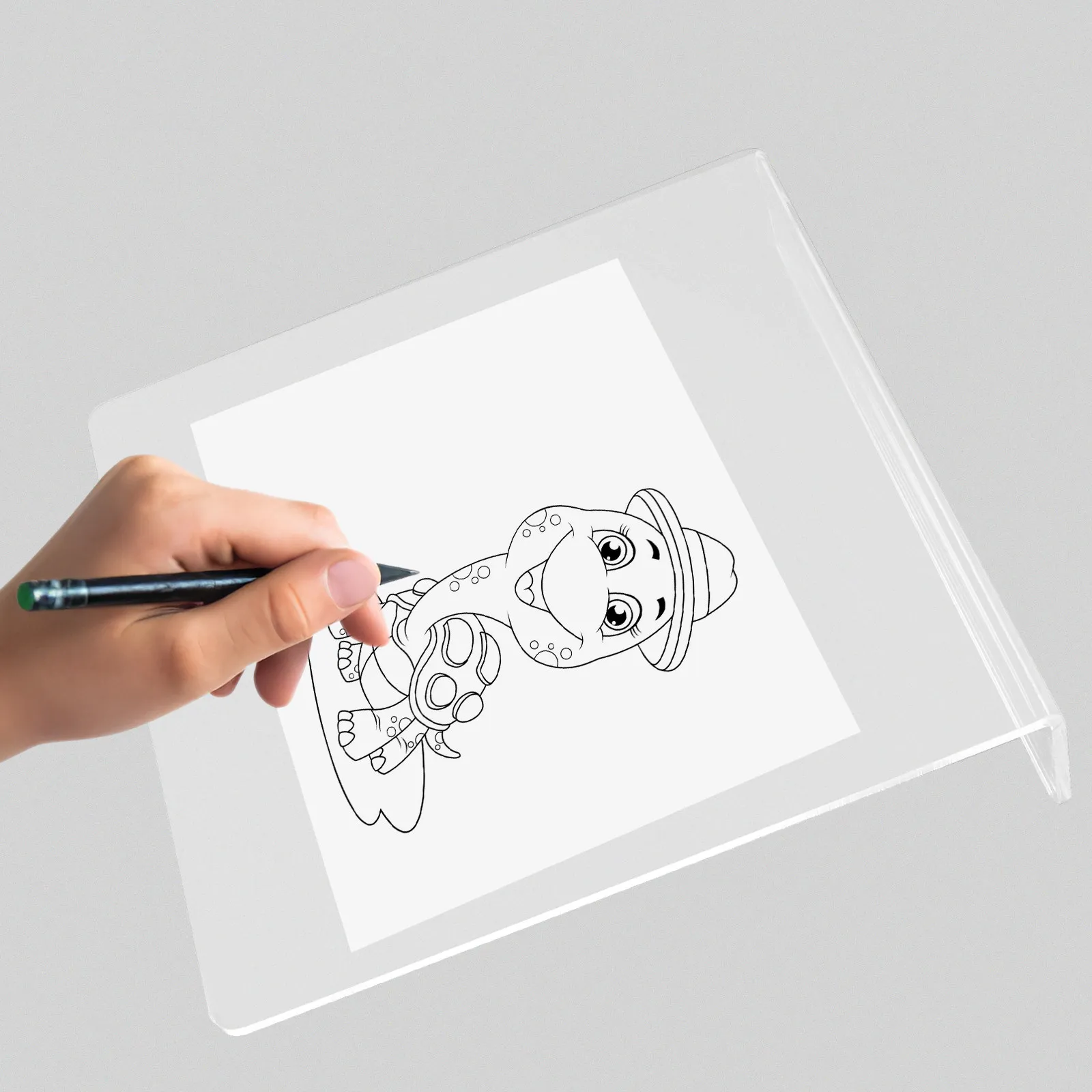 

Transparent Acrylic Writing Slant Board Desktop Easel Painting Display Stand for Sketching Drawing Photos Art Craft