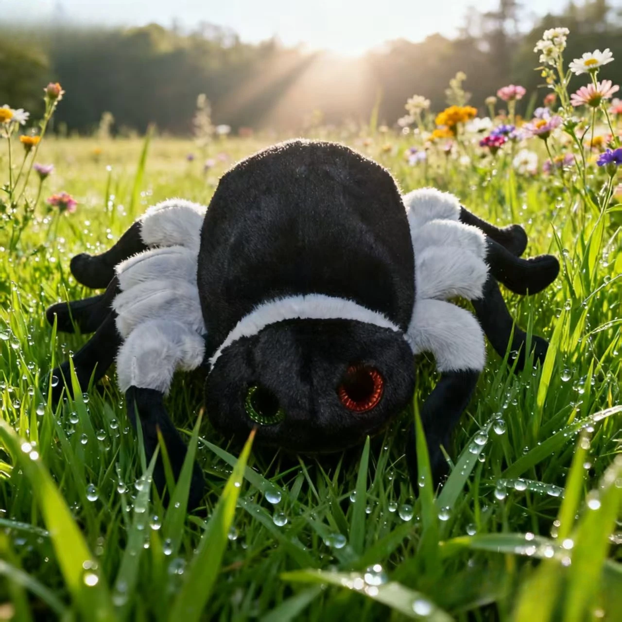 

Spider doll scorpion plush toy black ant doll children soothing rag doll halloween gift super cute