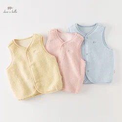 Dave Bella Children Knitted Vest Tank Top 2023 New Autumn Winter Boys Girls Comfortable Fashion Casual Top Outdoor DB4237450